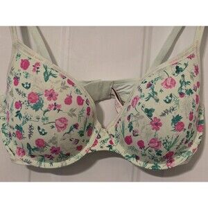 Victoria's Secret Mint Green floral print bra - Size 36D